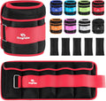 Adjustable Ankle Weights 1-3/4/5/6/8/10/12/15/20 LBS Pair with Removable Weight for Jogging, Gymnastics, Aerobics, Physical Therapy